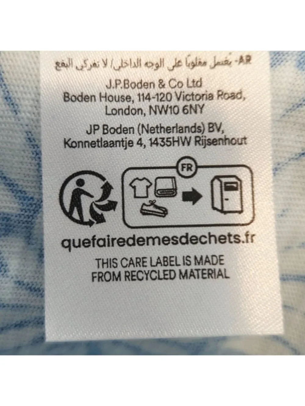 Boden Florrie Short Sleeve Shirt Dress Indigo Blue & White Paisley Print Large 1 - Picture 6 of 6